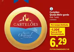 Lidl Castelões Queijo Meio-gordo promoção