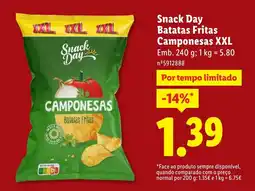 Lidl Snack Day Batatas Fritas Camponesas XXL promoção