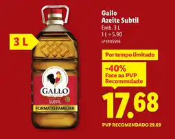 Lidl Gallo Azeite Subtil promoção