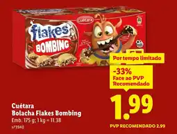 Lidl Cuétara Bolacha Flakes Bombing promoção