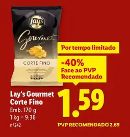 Lidl Lay's Gourmet Corte Fino promoção