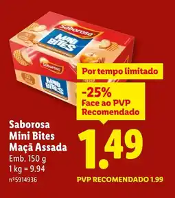 Lidl Saborosa Mini Bites Maçã Assada promoção