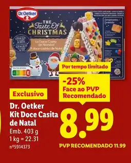 Lidl Dr. Oetker Kit Doce Casita de Nata promoção