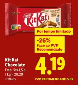 Lidl Kit Kat Chocolate promoção