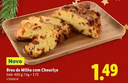 Lidl Broa de Milho com Chouriço promoção