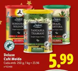 Lidl Deluxe Café Moído promoção