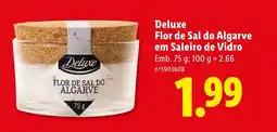 Lidl Deluxe Flor de Sal do Algarve em Saleiro de Vidro promoção
