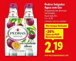 Lidl Pedras Salgadas Água com Gás promoção