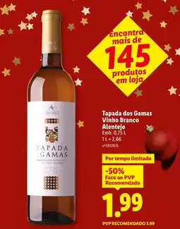 Lidl Tapada dos Gamas Vinho Branco Alentejo promoção