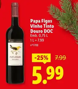 Lidl Papa Figos Vinho Tinto Douro DOC promoção