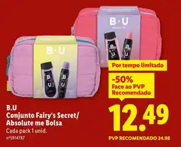 Lidl B.U Conjunto Fairy's Secret/ Absolute me Bolsa promoção