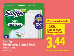 Lidl Swiffer Dry Recarga Clean & Fresh promoção