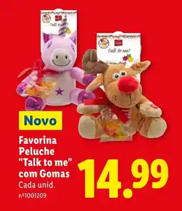 Lidl Favorina Peluche "Talk to me" com Gomas promoção