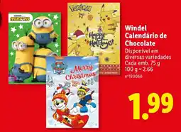 Lidl Windel Calendário de Chocolate promoção