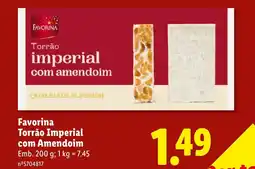 Lidl Favorina Torrão Imperial com Amendoim promoção