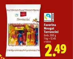 Lidl Favorina Nougat Torroncini promoção