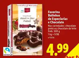 Lidl Favorina Bolinhos de Especiarias e Chocolate promoção