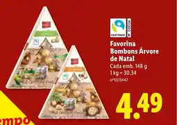 Lidl Favorina Bombons Árvore de Natal promoção