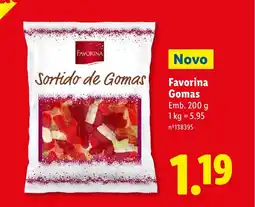 Lidl Favorina Gomas promoção