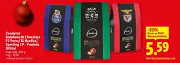 Lidl Candycat Bombons de Chocolate FC Porto/ SL Benfica/ Sporting CP - Produto promoção