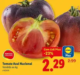 Lidl Tomate Azul Nacional promoção