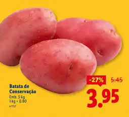 Lidl Batata de Conservação promoção