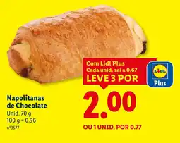 Lidl Napolitanas de Chocolate Unid. promoção
