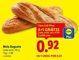 Lidl Meia Baguete promoção
