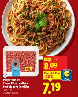 Lidl Preparado de Carne Picada Mista Embalagem Familiar promoção