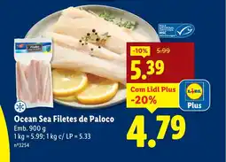 Lidl Ocean Sea Filetes de Paloco promoção