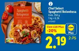 Lidl Chef Select Spaghetti Bolonhesa promoção