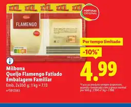 Lidl Milbona Queijo Flamengo Fatiado Embalagem Familiar promoção