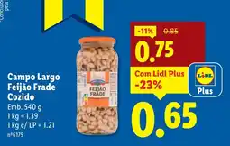 Lidl Campo Largo Feijão Frade promoção
