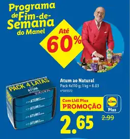 Lidl Atum ao Natural promoção