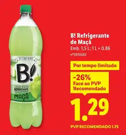 Lidl B! Refrigerante de Maçã promoção