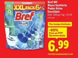Lidl Bref WC Bloco Sanitário Poder Ativo Eucalipto promoção