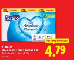 Lidl Floralys Rolo de Cozinha 3 Folhas XXL promoção