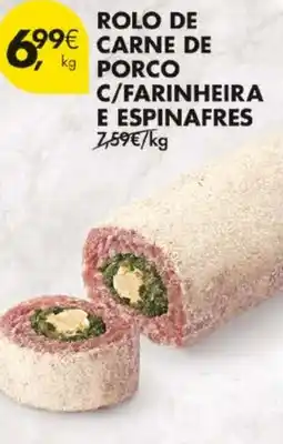Pingo Doce Rolo de carne de porco c/farinheira e espinafres promoção