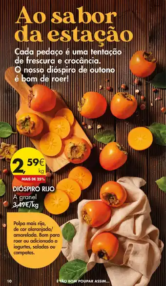 Pingo Doce Dióspiro rijo a granel promoção