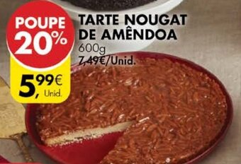 Pingo Doce Tarte Nougat de Amêndoa 600g promoção