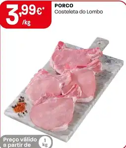 Intermarché Porco costeleta do lombo promoção