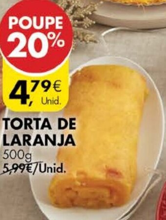 Pingo Doce Torta de Laranja 500g promoção
