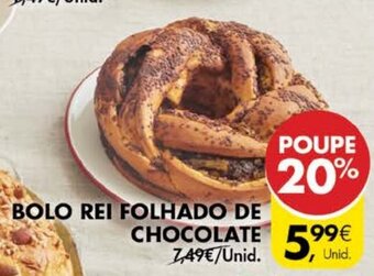 Bolo Rei Folhado de Chocolate