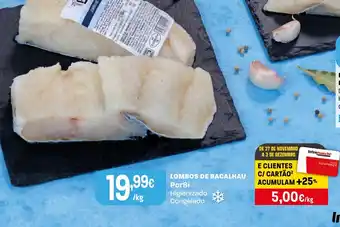 Lombos de bacalhau porsi