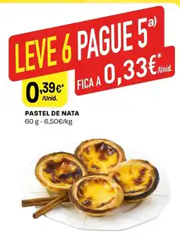 Intermarché Pastel de nata promoção