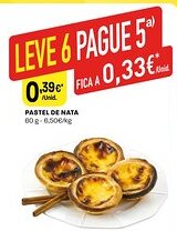Intermarché Pastel de nata promoção