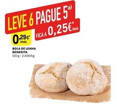 Intermarché Bola de lenha benedita promoção