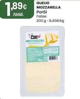 Intermarché Quelo fatiado mozzarella PorSi promoção