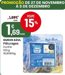 Intermarché Queijo azul pāturages cunha promoção