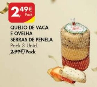 Pingo Doce Queijo de Vaca e Ovelha Serras de Penela 3 unid promoção